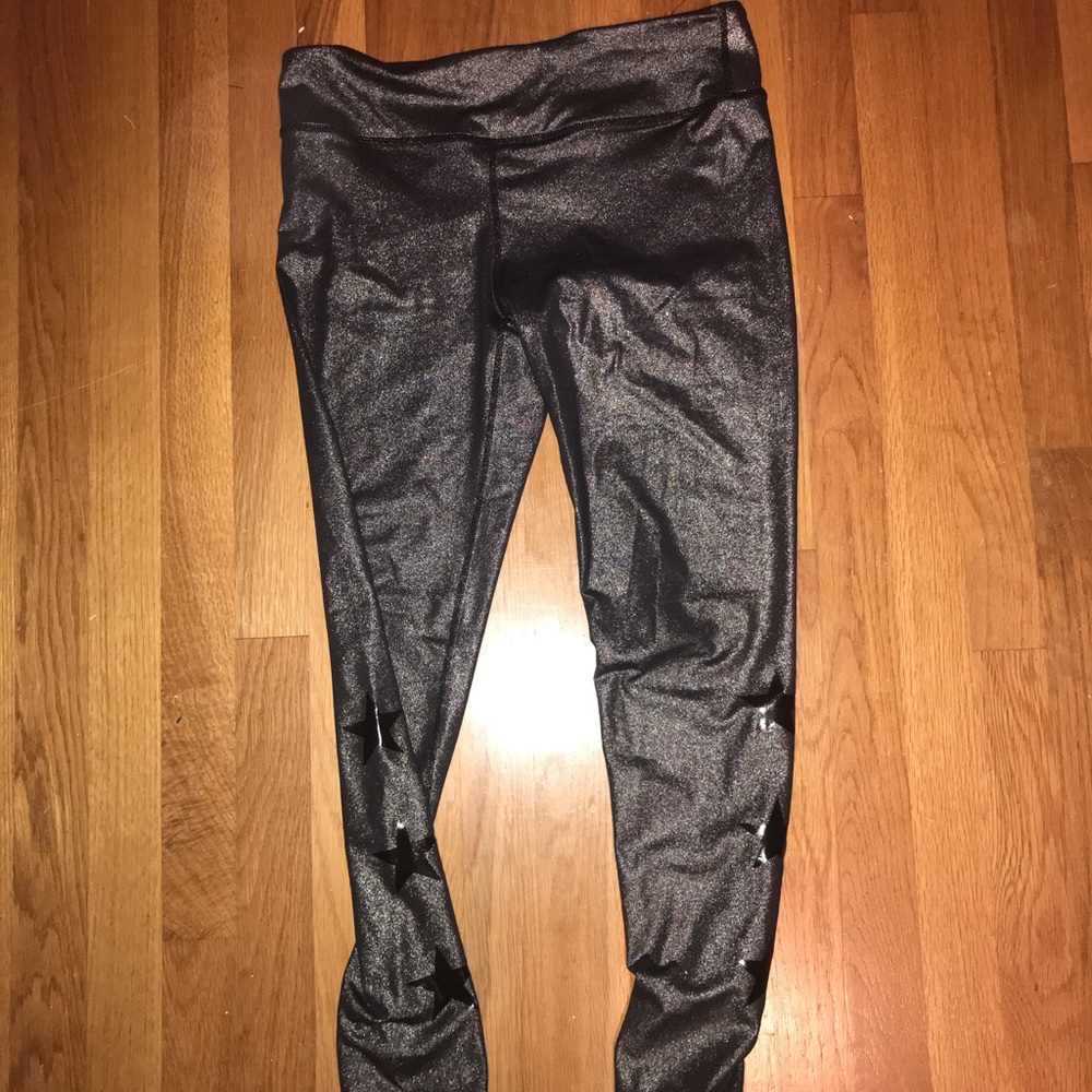 Grey metallic leggings!